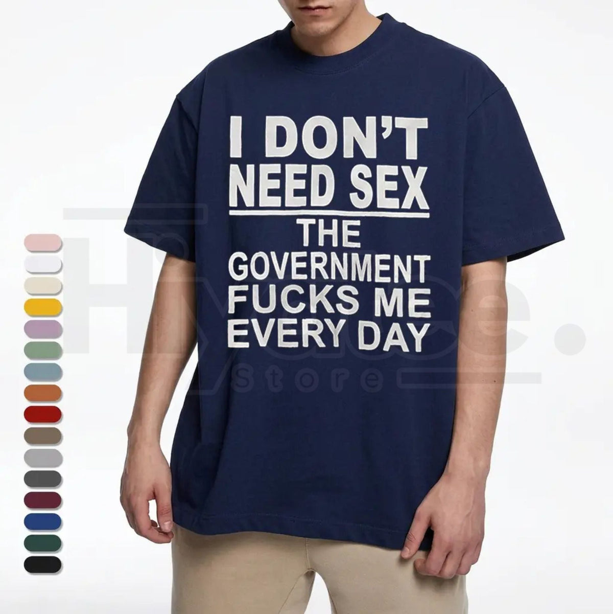 "Government Fk Me Every Day" – Funny Sarcastic Political Graphic Top
