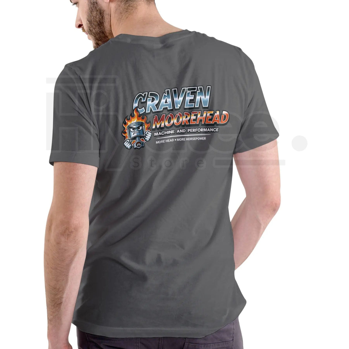 "Craven Moorehead Machine & Performance" Funny T-Shirt – Unisex Cotton Humor Tee