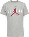 Nike Air Jordan Big Boys (8-20) Short-Sleeve Jumpman T-Shirt Jordan (Grey/White/Red Jumpman Medium)