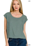 Zenana Linen Sleeveless Top