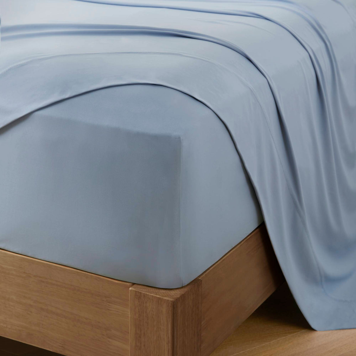 4-Piece Queen Stretch Jersey Sheet Set,Blue