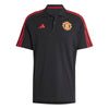 adidas Mens Manchester United DNA Polo Shirt Black 3X-Large
