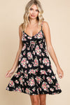 Full Size Floral Frill Cami Summer Dress For Women – Feminine Floral Cami Dress, Romantic Frill Dress, Flirty Floral Cami Dress, Elegant Floral Dress, Chic Floral Dress, Playful Summer Dress