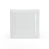Square Porcelain Dinner Plates, White, Set of 6