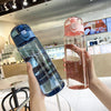780ml Bottle For Drink Plastic Leak Proof Sports Bottles Shaker Water Bottle Drinkware BPA Free Sports Water Bottle Outdoor Water Bottle with Straw Plastic Portable Water Bottle Camping Bike Bottle Kitchen Tools Drink Water