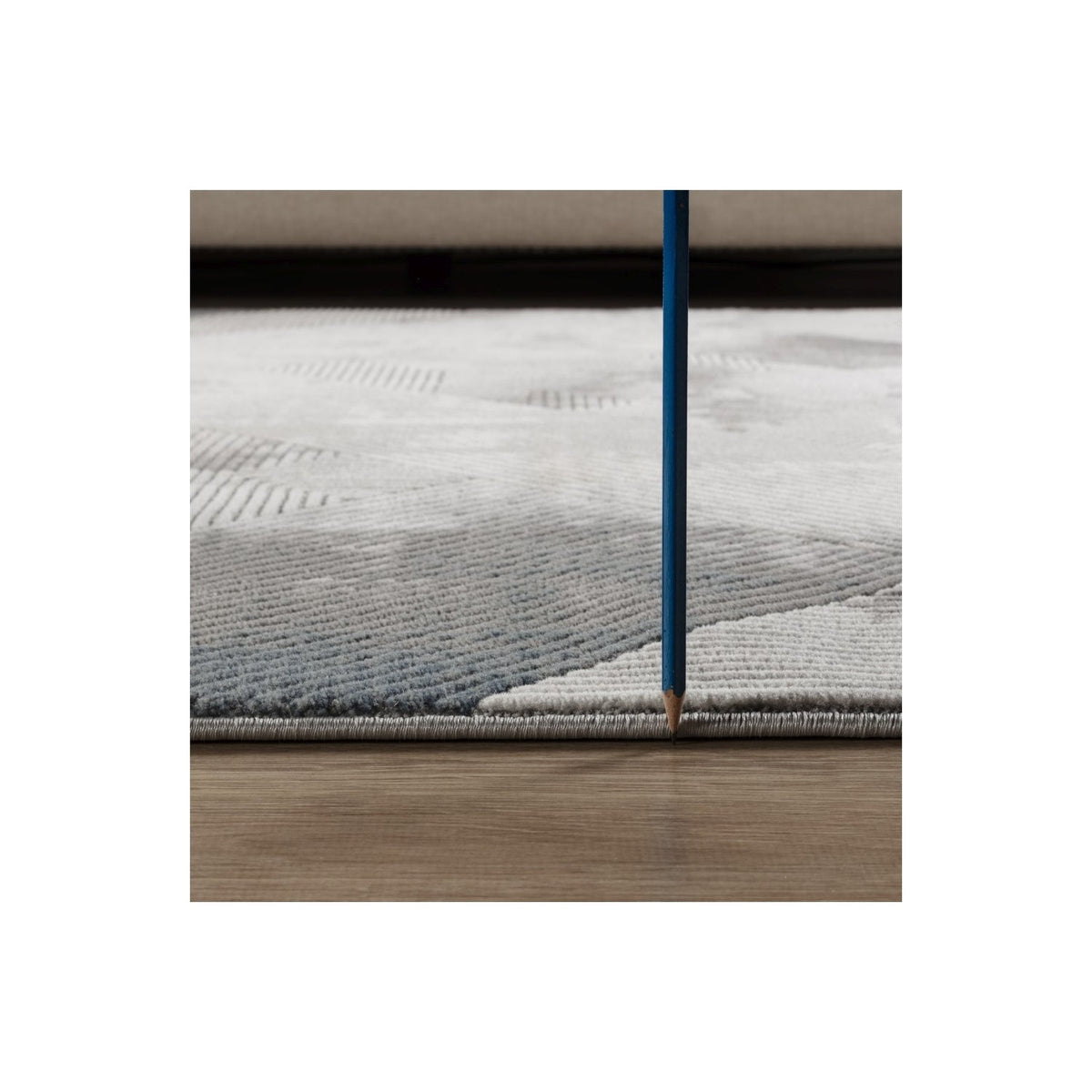 Geometrix GC_DIM1012 Gray 7 ft. 10 in. x 10 ft. 6 in. Contemporary Area Rug with Geometric 3D Effect