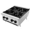100,000 BTU Commercial Gas Hot Plate 4 Burner NG LP