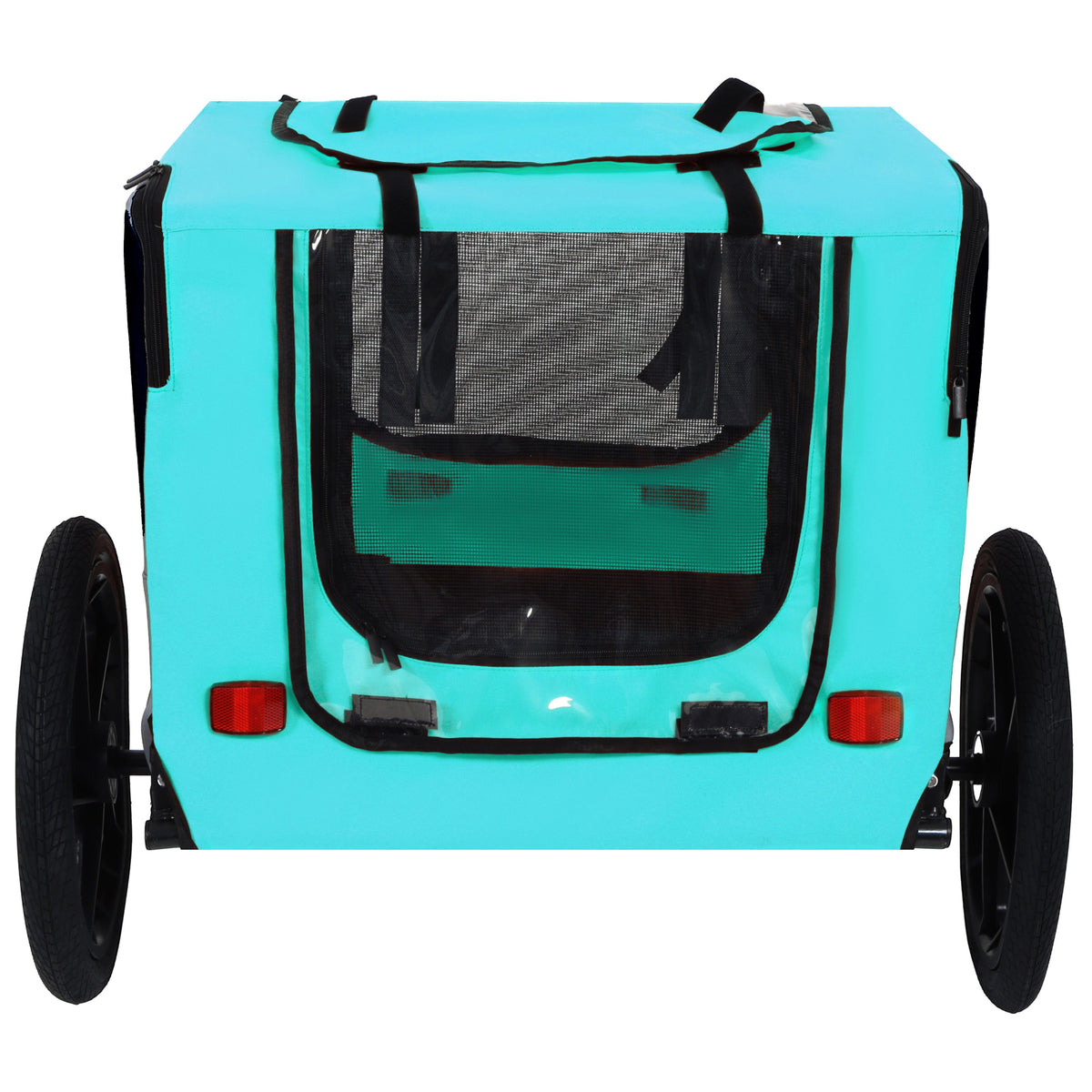 Pet Bike Trailer Dog Cart for Bicycle, Suitable for Small and Medium Pets, Easy Folding Cart Frame, Quick Release Wheel, Non-Slip Floor, Internal Leash