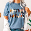 Horse Lovers Illustration Of Various Horse Breeds And Farm Animals Comfort Colors Tee