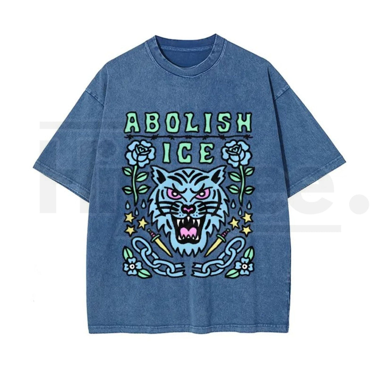 Statement Graphic Vintage Washed T-Shirt – Bold Satirical Cotton Unisex Tee