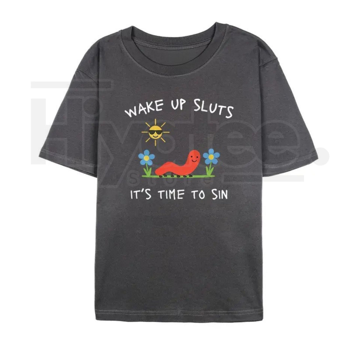 "Wake Up Slts" – Funny Animal Meme Unhinged Graphic Top
