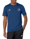 adidas Mens Long Sleeve Pre-Game T-Shirt Team Navy Blue/St. Louis City Sc 3X-Large