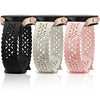 Lace Floral Bands Compatible with Samsung Galaxy Watch 6 Band/Galaxy Watch 5 Band/Galaxy Watch 4 Band/Watch 5 Pro/Watch 4 6 Classic/Watch 3/Active 2 20mm Soft Silicone Hollow-out Sport Strap Women