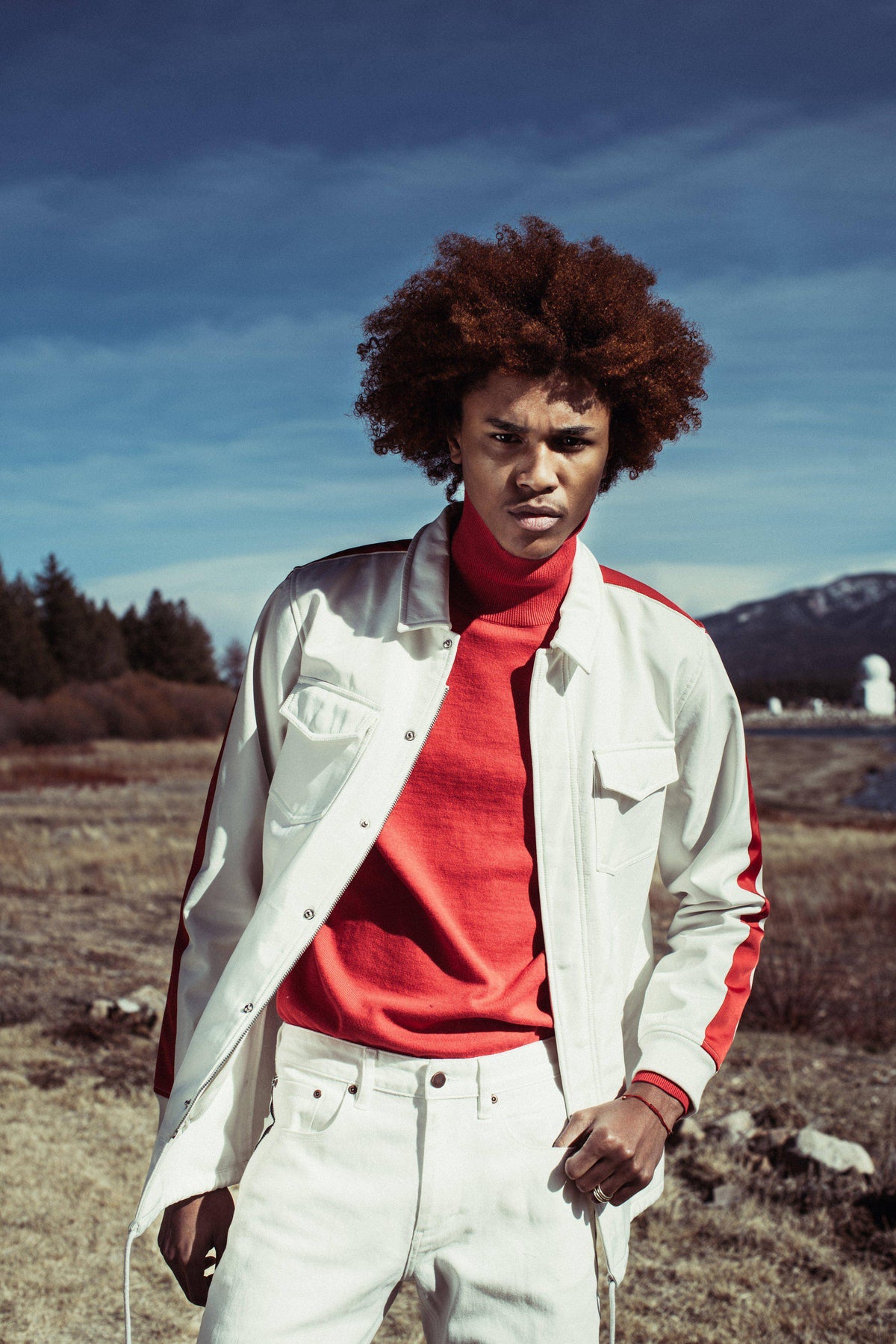 Konus Men's Bonded Fabric Coaches Jacket in White