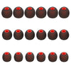DMZHY Ear Bud Replacement Pieces Silicone Ear Tips Earbud Tips Replacement Earbud Tips Earbud Cover Silicone Fit for in-Ear Headphones(Inner Hole from 3.8mm-5.1mm Earphones) 9 Pairs SML Red/Black