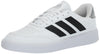 adidas Womens Courtblock Sneaker White/Black/Silver Metallic 6.5