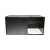 35.83' Cat Litter Box Enclosure Hidden Furniture (Scratch Pad Included), Modern Black Cat House with Corrugated Cardboard Scratching Pad - 35.83' x 20.47' x 17.05', 52 lbs