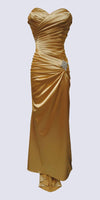 CLEARANCE - Cinderella Divine 8530 Satin Dress Ruched Bodice Sweetheart