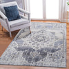 NAAR PAYAS Collection 5X7 Cream / Blue / Medallion Area Rug