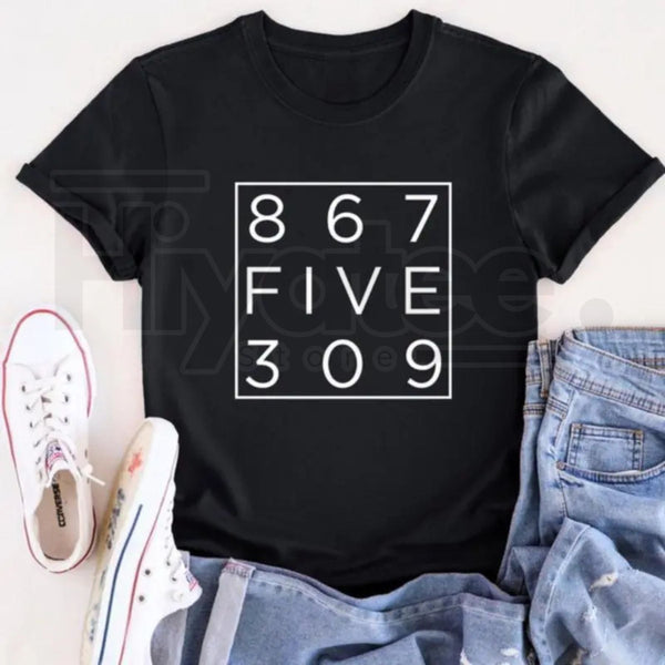 "867-5309 Jenny" Retro 80's – Funny Tommy Tutone Music Lover Graphic