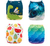 ModernLuxury Printed Baby Cloth Diaper Reusable Cloth Nappy Snap Adjustable Pocket Diaper Nappies For Baby Kids