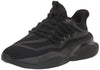 adidas Mens AlphaBoost V1 Running Shoe Black/Grey/Carbon 10.5