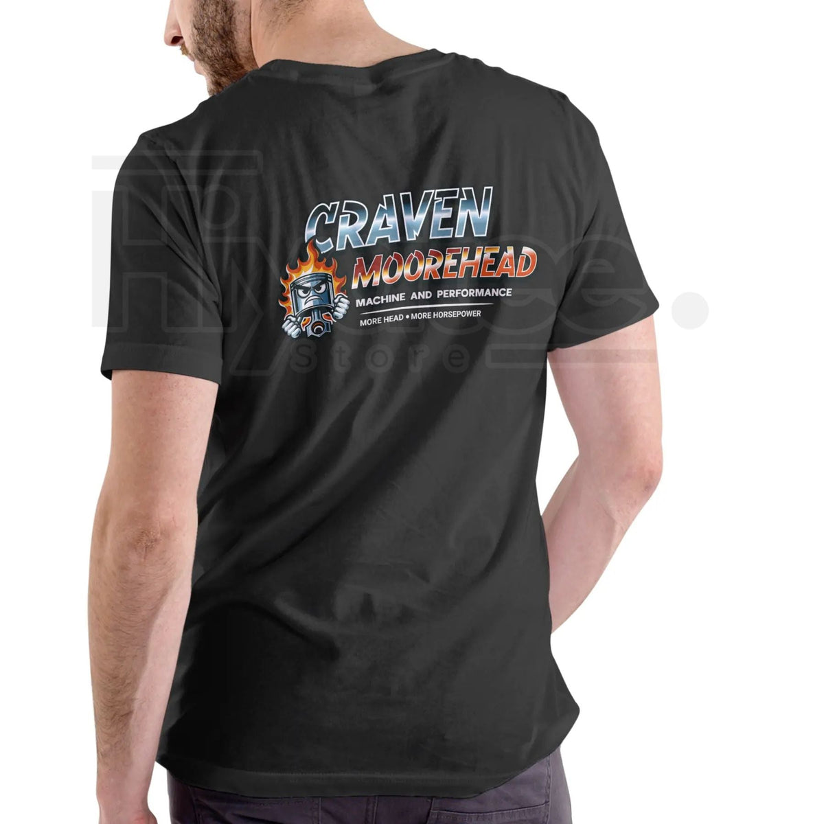 "Craven Moorehead Machine & Performance" Funny T-Shirt – Unisex Cotton Humor Tee