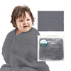 LAnge Baby Towel - 100% Cotton Muslin 6 Layers Quick Dry Medical Grade Packaging for Infants and Newborns - 28 x 37in - Dove Gray