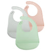 PandaEar 3 Pack Baby Bibs for Eating with Food Catcher Waterproof Silicone Bibs for Babies Toddlers Boys Girls Adjustable Baby Food Feeding Bibs BPA Free