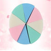 8pcs Makeup Sponge Triangle Shaped Colorful Soft Face Cleaning Cosmetic Puff Cleansing Wash Face Makeup for Cosmetic Cream Face Powder
