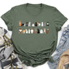 Cat Lovers Illustration Of Cat Breeds And Pet Animals In Bold Graphics Graphic Tee