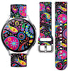 Sport Bands Compatible for Galaxy Watch 6 Band/Galaxy Watch 5/Galaxy Watch 4 Band Galaxy Watch 5 Pro/Galaxy Watch 3/Active 2 Watch 20mm Soft Silicone Sports Strap Women Men(Cute Boho Flower)