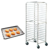 Bun Pan Rack, 20-Tier Commercial Bakery Racks with Brake Wheels, Aluminum Racking Trolley Storage for Half & Full Sheet, Speed Rack For Kitchen Home, Bread Baking Equipment, 26'L x 20.4'W x 70'H