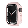 SOLOLUP Compatible for Apple Watch Case 41mmHard PC Case Frame Anti-scratch Bumper Protective Cover for Apple Watch Series 8 for Apple Watch Series 7Pink