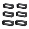 6Pcs Watch Strap Holder 18mm/20mm/22mm Watch Band Holder Rubber Watch Band Loops Replacement Silicone Watch Band Keeper Retainer Fastener Rings Security Loops for Smart Watch Band Sport Wristband