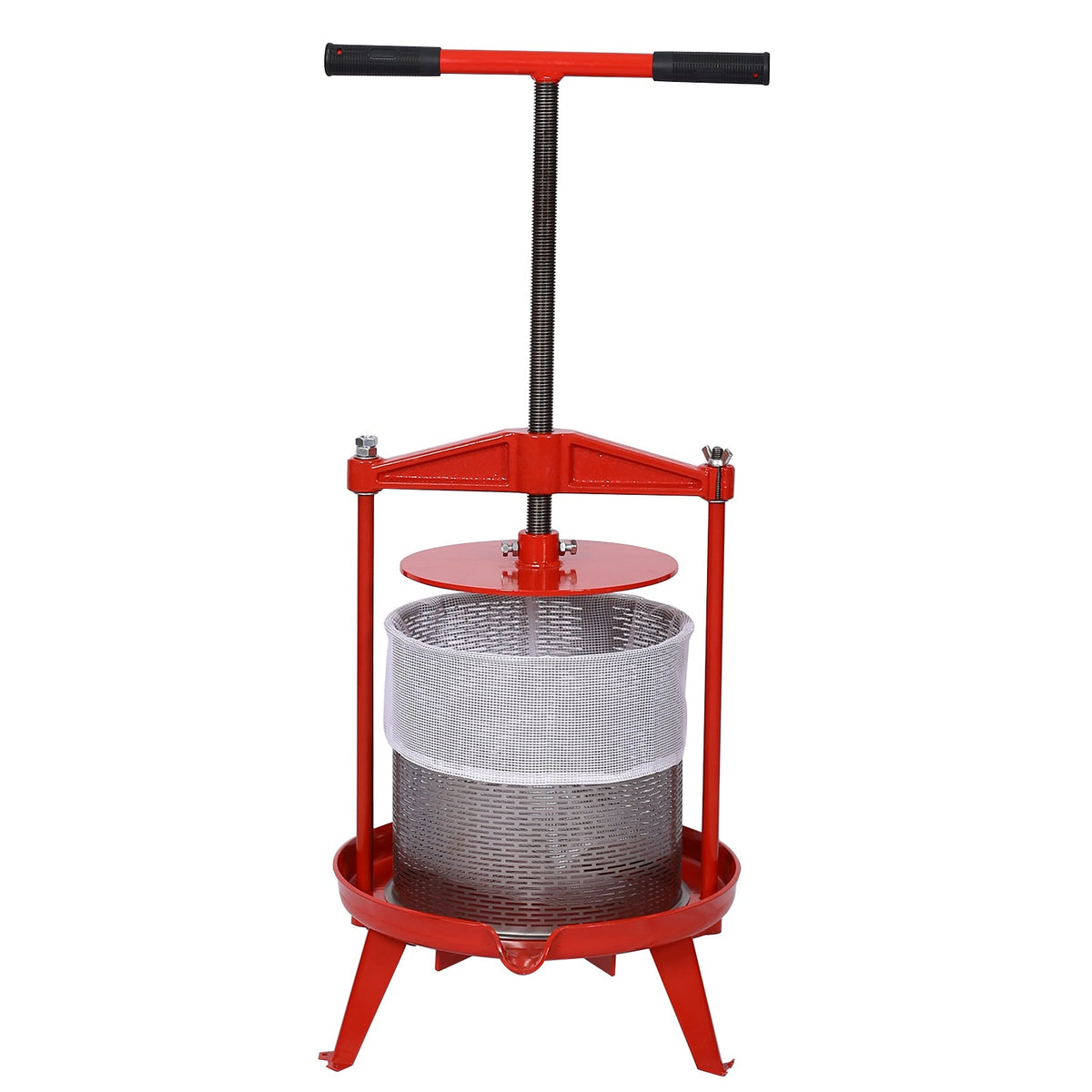 Fruit Wine Press and Crusher,100% Nature Apple&Grape&Berries Crusher Manual Juice Maker for Kitchen