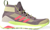adidas Womens Terrex Free Hiker Gore-Tex Hiking Shoe Magic Mauve/Acid Red/Pulse Lime - 8.5