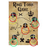 Libima 18 Pcs Pirate Hook Ring Toss Games Set Includes 1 Pirate Game Board 5 Captain Hooks 12 Plastic Toss Rings Indoor Outdoor Game Gifts for Pirate Theme Party Decorations and Supplies