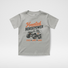 HAUNTED HORSEPOWER HALLOWEEN TEE - ASH