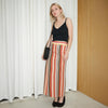Pleione Women's Elastic Waist Printed Maxi Skirt