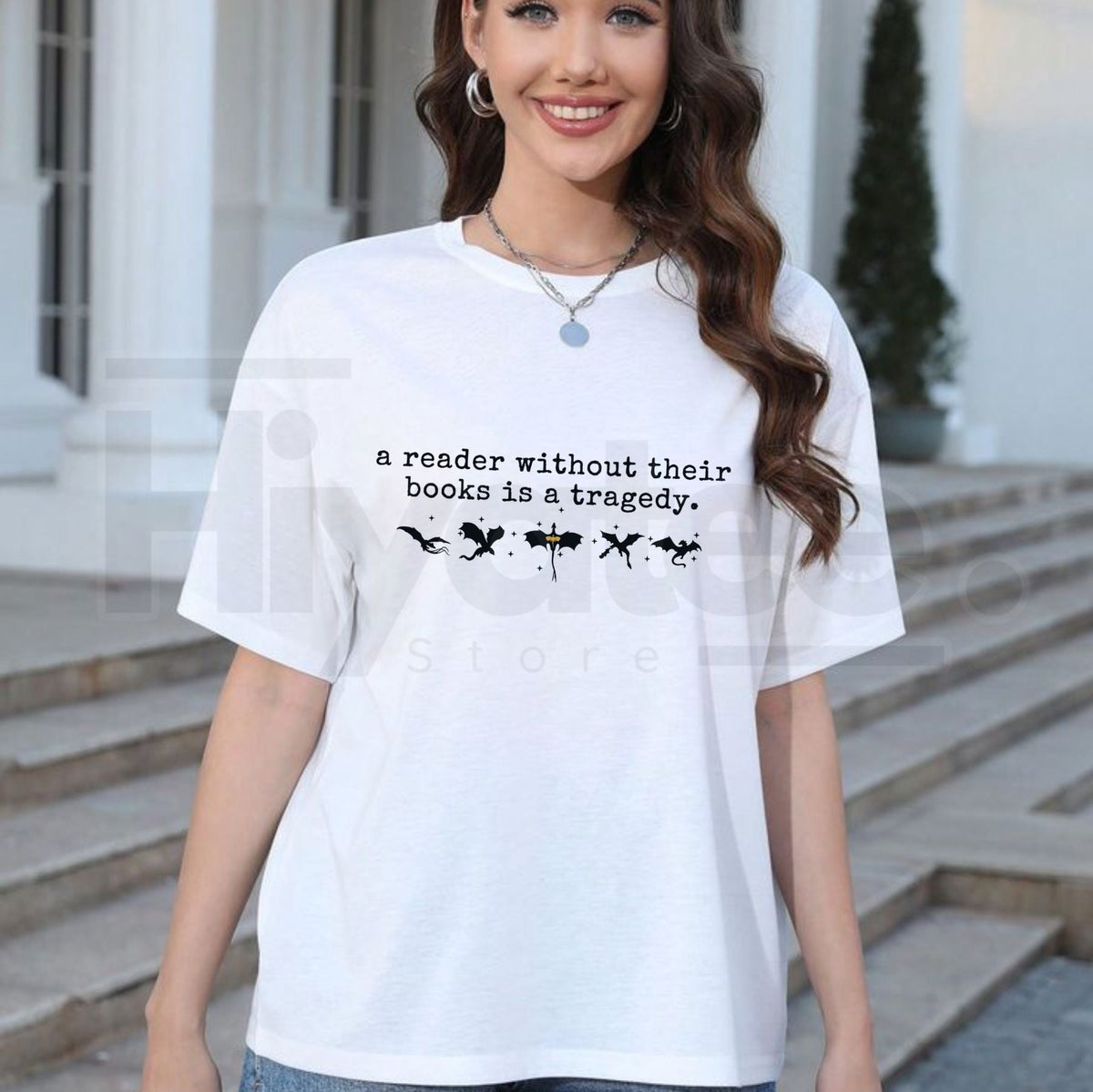 "A Reader Without Their Books Is Tragedy" – Premium 100% Cotton Dark Academia