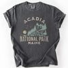 Acadia National Park Maine Nature Outdoors Camping Hiking Scenic Comfort Colors Tee