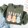 Adorable Bunnies In A Row Easter Jesus Rabbit Holiday Celebration Edition Graphic Sweatshirt