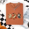 Adorable Halloween Cats Cozy Autumn Cat Themed Whimsical Feline Nighttime Festival Favorite Comfort Colors Tee