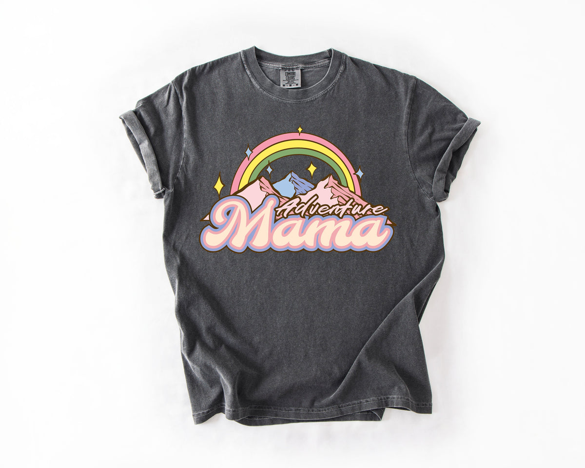 Adventure Mama Camping Outdoor Nature Travel Explorer Edition Comfort Colors Tee