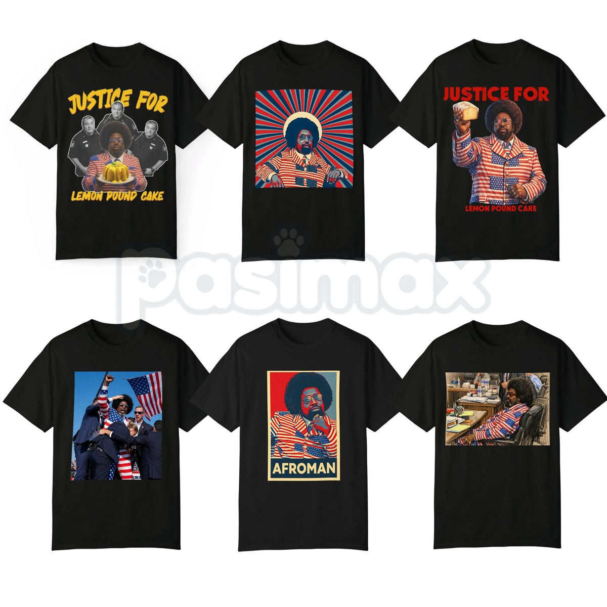 Afroman "Adams County" Lemon Pound Cake T-Shirt – Viral Trial Meme Graphic Tee, Premium 100% Cotton Sheriff's Dept Parody Top, Soft Lived-In Heavyweight Music Video Shirt, Made in USA