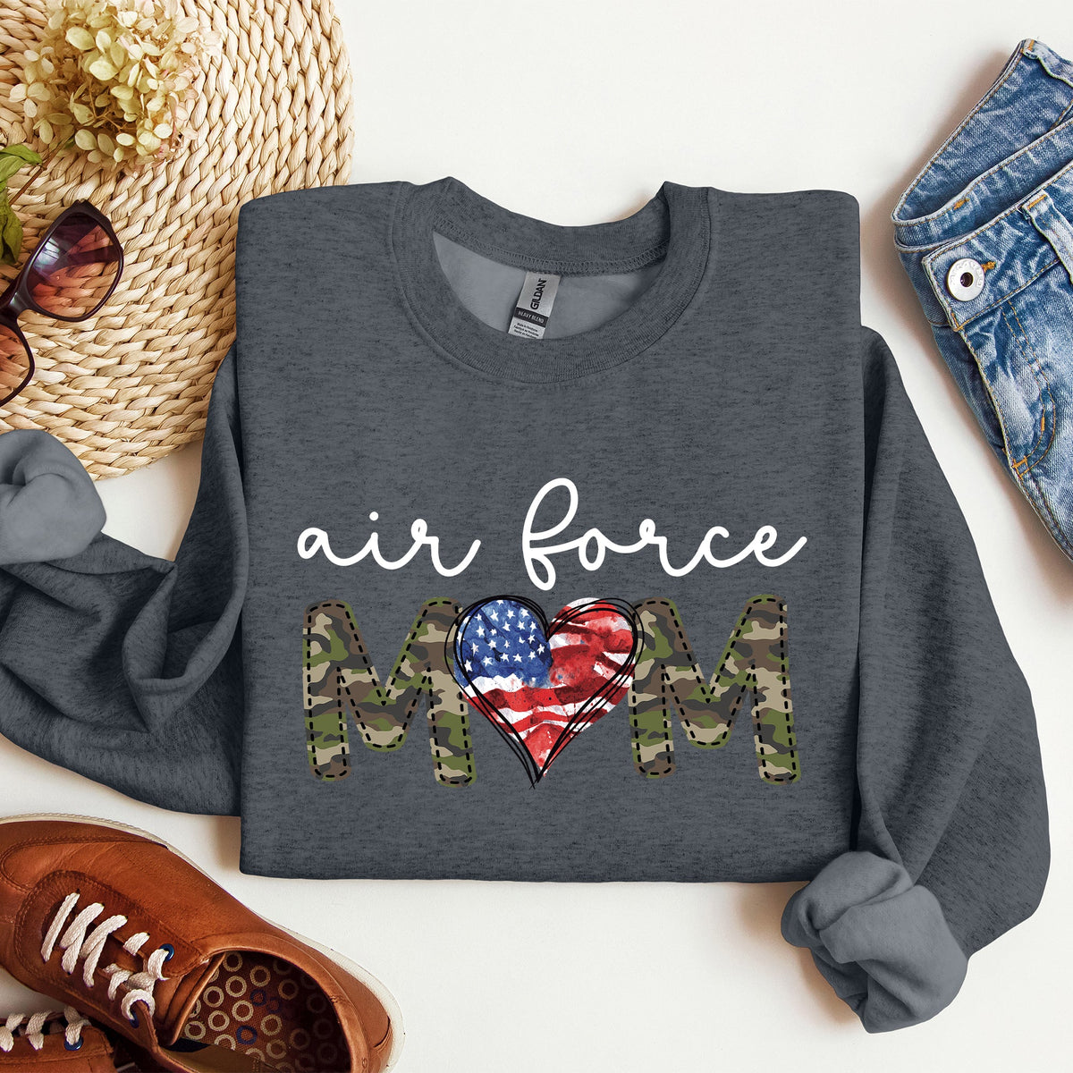 Air Force Mom Military Armed Forces Mother's Day Pride And Honor For Heroes Sweatshirt