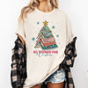 All Booked For Christmas Reading Teacher Winter Santa Xmas Holiday Edition Comfort Colors Tee