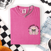 Always Late Skeleton Mood Vibe Pocket Halloween Night Limited Edition Comfort Colors Tee