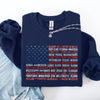 American Flag States Patriot USA 4th of July Patriotic Graphic Keepsake Edition Sweatshirt